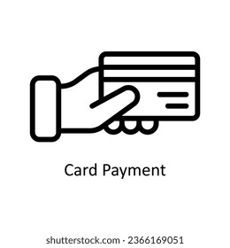 Card Payment vector  outline Icon Design illustration. Web store Symbol on White background EPS 10 File 