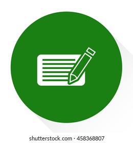 card and pencil icon