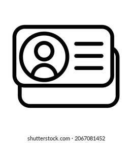 card people icon simple and elegant, good for web design and apps mobile
