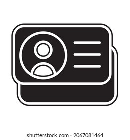 card people icon simple and elegant, good for web design and apps mobile