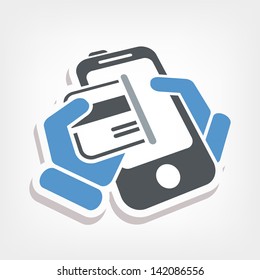 Card phone icon