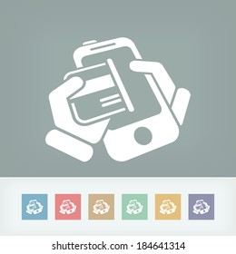 Card phone icon