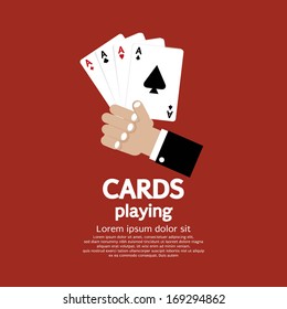 Card Playing Vector Illustration EPS10