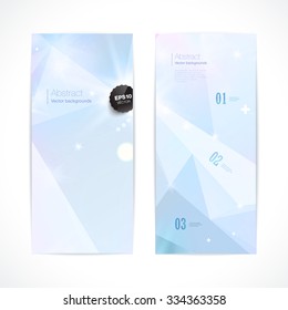 Card polygons dark vert banners