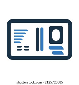 Card post and Postcard icon