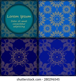 card. poster, brochure template with oriental flower. armenian orient design.