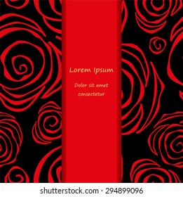 card. poster, brochure template with oriental flower. russia or slavs design.