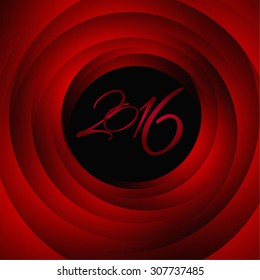 card, poster for the new year 2016