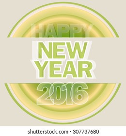 card, poster for the new year 2016