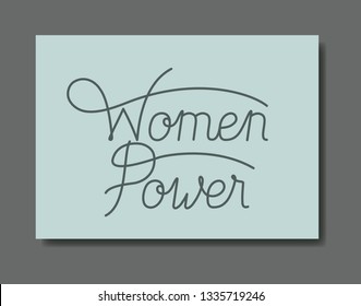 card with powerful message hand made font