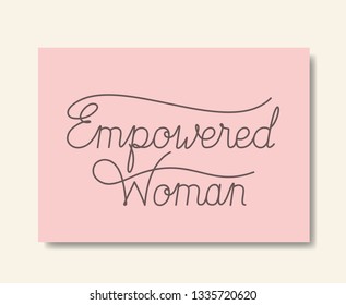 card with powerful message hand made font