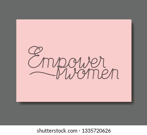 card with powerful message hand made font