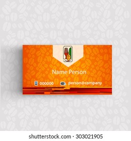 Card Presentation Corporate identity Menu Restaurant Background coffee beans