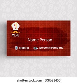 Card Presentation Corporate identity Menu Restaurant Background coffee beans