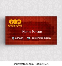 Card Presentation Corporate identity Menu Restaurant Background coffee beans