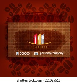 Card Presentation Corporate identity Menu Restaurant Background coffee