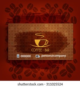 Card Presentation Corporate identity Menu Restaurant Background coffee