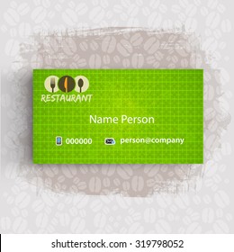 Card Presentation Corporate identity Menu Restaurant Background coffee beans