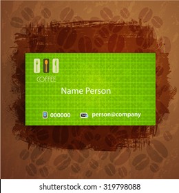 Card Presentation Corporate identity Menu Restaurant Background coffee beans