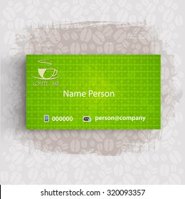 Card Presentation Corporate identity Menu Restaurant Background coffee beans