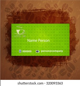 Card Presentation Corporate identity Menu Restaurant Background coffee beans