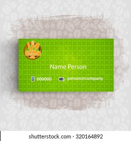 Card Presentation Corporate identity Menu Restaurant Background coffee beans