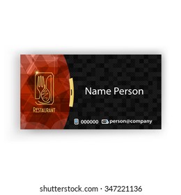 Card Presentation Corporate identity Menu Restaurant