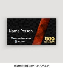Card Presentation Corporate identity Menu Restaurant