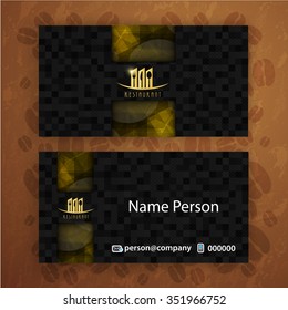 Card Presentation Corporate identity Menu Restaurant Background coffee beans