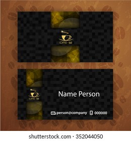 Card Presentation Corporate identity Menu Restaurant Background coffee bean