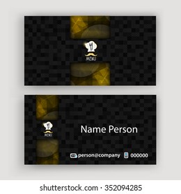 Card Presentation Corporate identity Menu Restaurant