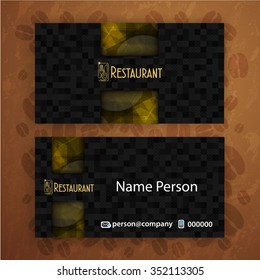 Card Presentation Corporate identity Menu Restaurant Background coffee beans