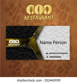 Card Presentation Corporate identity Menu Restaurant Background coffee beans
