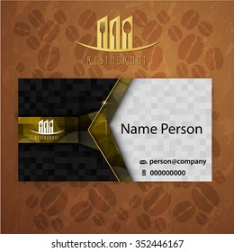 Card Presentation Corporate identity Menu Restaurant Background coffee beans