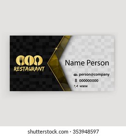 Card Presentation Corporate identity Menu Restaurant