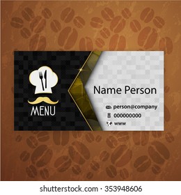 Card Presentation Corporate identity Menu Restaurant Background coffee