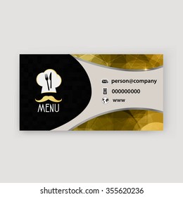 Card Presentation Corporate identity Menu Restaurant