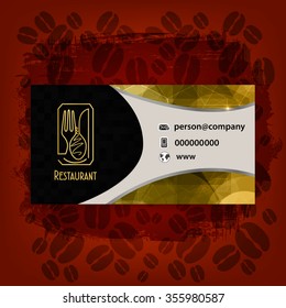 Card Presentation Corporate identity Menu Restaurant