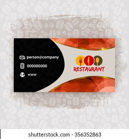 Card Presentation Corporate identity Menu Restaurant