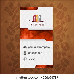 Card Presentation Corporate identity Menu Restaurant