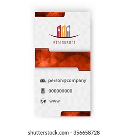 Card Presentation Corporate identity Menu Restaurant