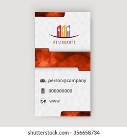 Card Presentation Corporate identity Menu Restaurant
