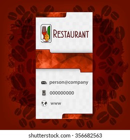 Card Presentation Corporate identity Menu Restaurant