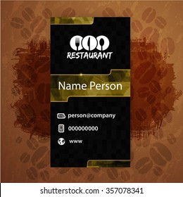 Card Presentation Corporate identity Menu Restaurant