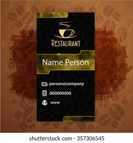 Card Presentation Corporate identity Menu Restaurant