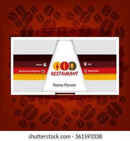 Card Presentation Corporate identity Menu Restaurant