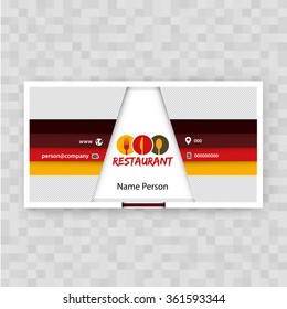 Card Presentation Corporate identity Menu Restaurant