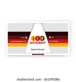 Card Presentation Corporate identity Menu Restaurant