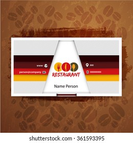 Card Presentation Corporate identity Menu Restaurant
