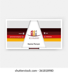 Card Presentation Corporate identity Menu Restaurant